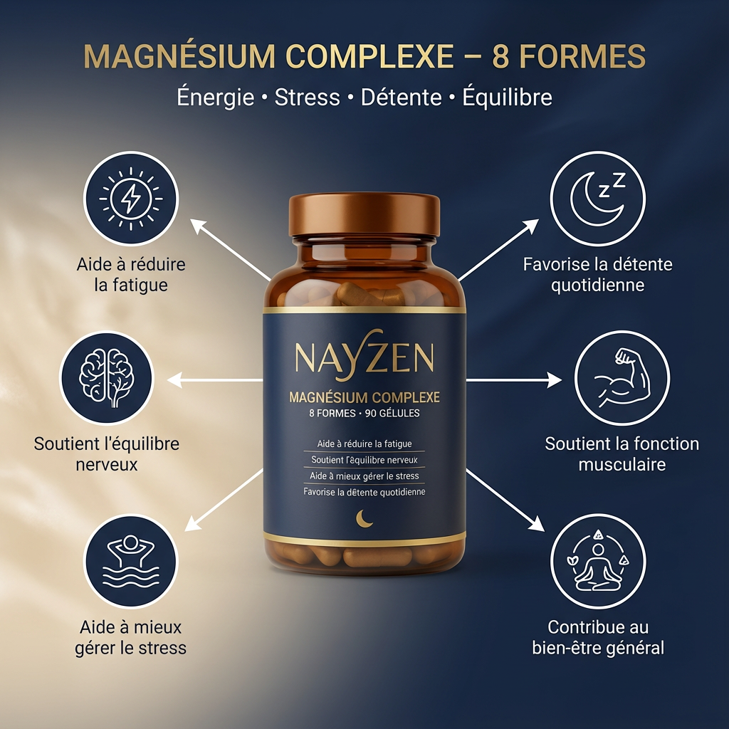 Magnesium Complex – 8 formes essentielles | Haute absorption
